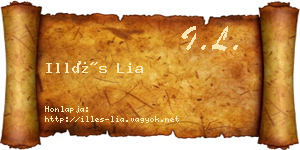 Illés Lia névjegykártya